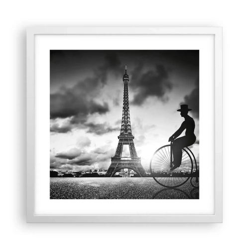 Plagát v bielom ráme - Túžba po Belle Epoque - 40x40 cm