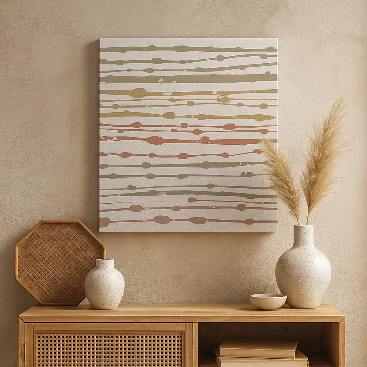 Obraz na plátne - Hudobný záznam farieb - 30x30 cm