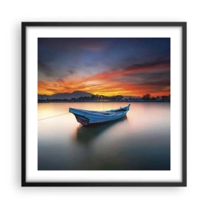 Plagát v čiernom ráme - Blíži sa dobrá noc - 50x50 cm