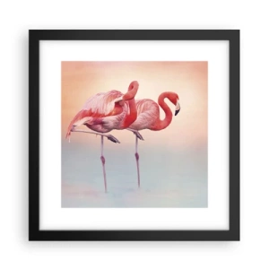 Plagát v čiernom ráme - Vo farbe zapadajúceho slnka - 30x30 cm