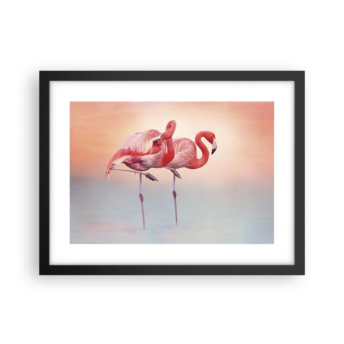 Plagát v čiernom ráme - Vo farbe zapadajúceho slnka - 40x30 cm