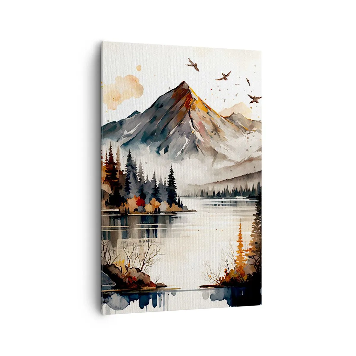 Obraz na plátne - Zlatá jeseň na horách - 80x120 cm