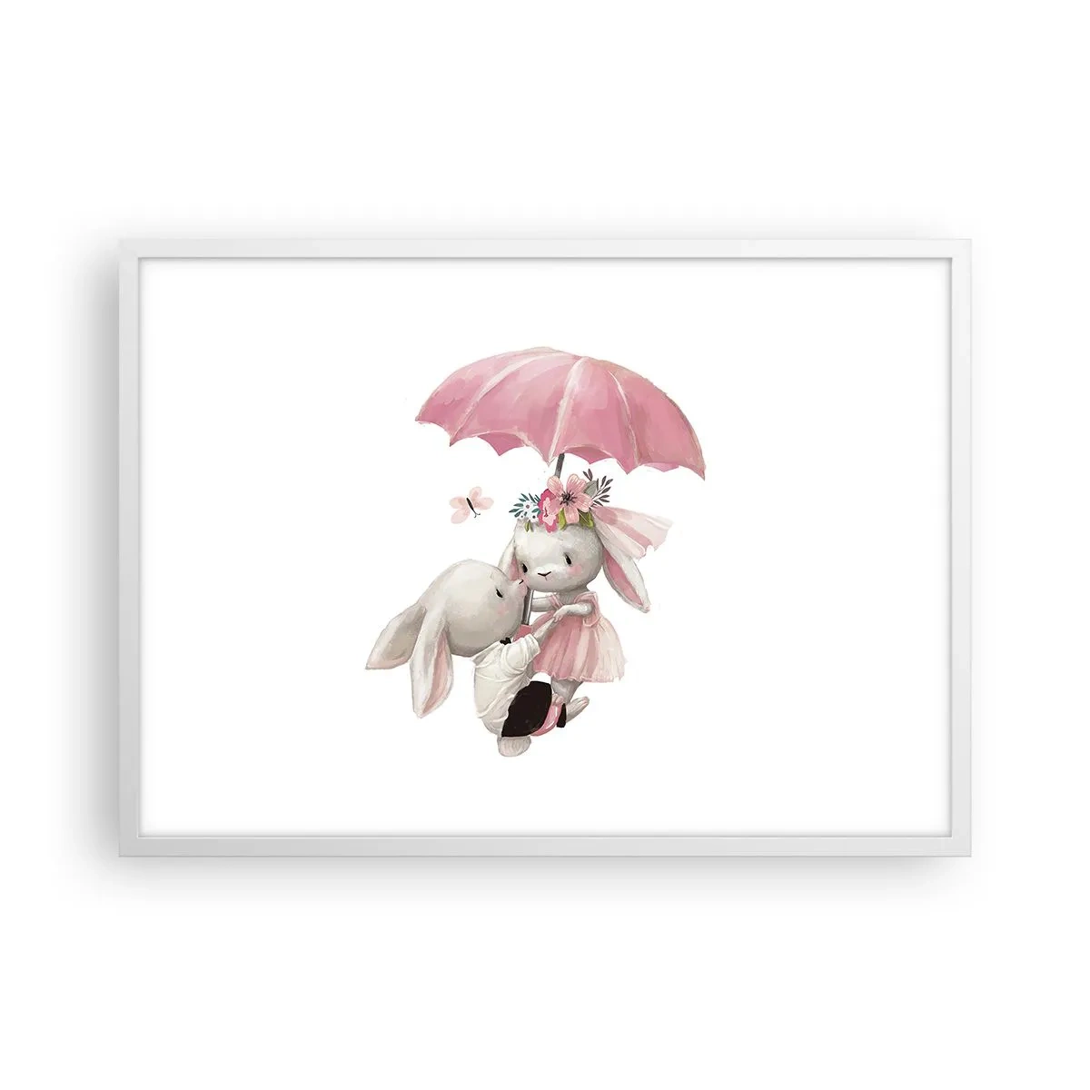 Plagát v bielom ráme - To je láska - 70x50 cm