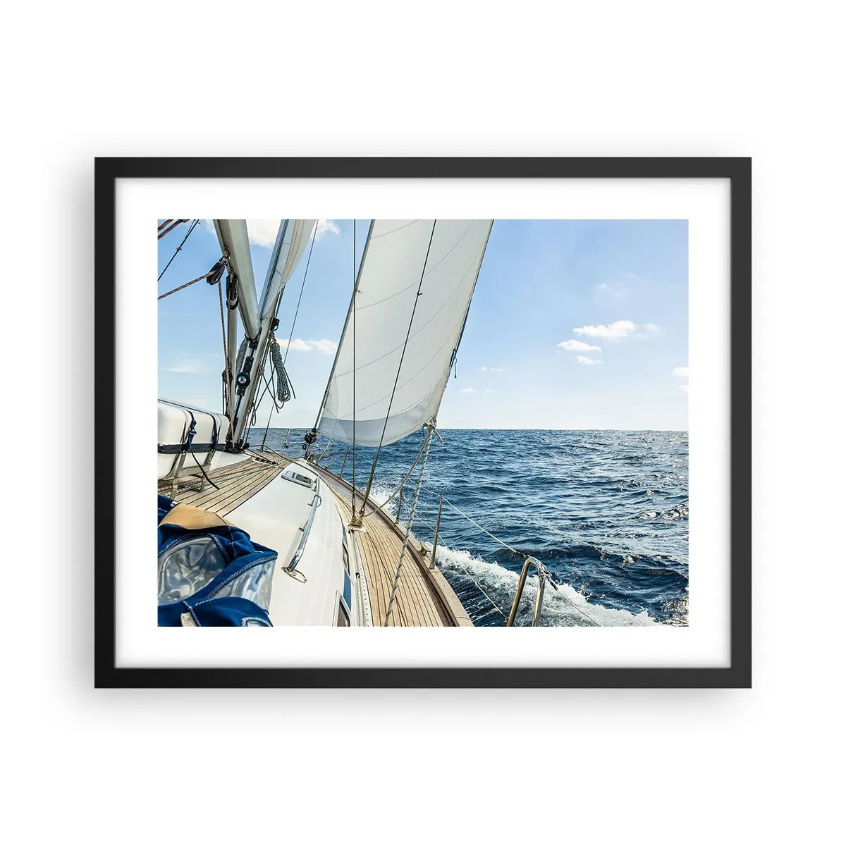 Plagát v čiernom ráme - Ahoj, dobrodružstvo - 50x40 cm