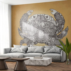 Fototapeta Premium Canvas - Príbehy pána Kraba - Krab, Zvieratá, Kreslenie - 100x70 cm