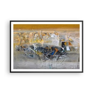 Plagát v čiernom ráme - Všetko sa podarí - 100x70 cm