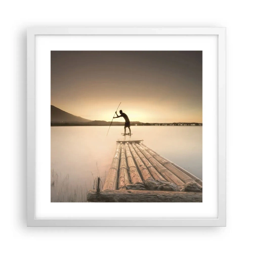 Plagát v bielom ráme - Pred odpočinkom - 40x40 cm