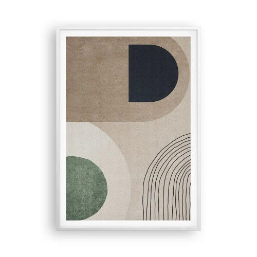 Plagát v bielom ráme - Nežnosť oválu - 70x100 cm