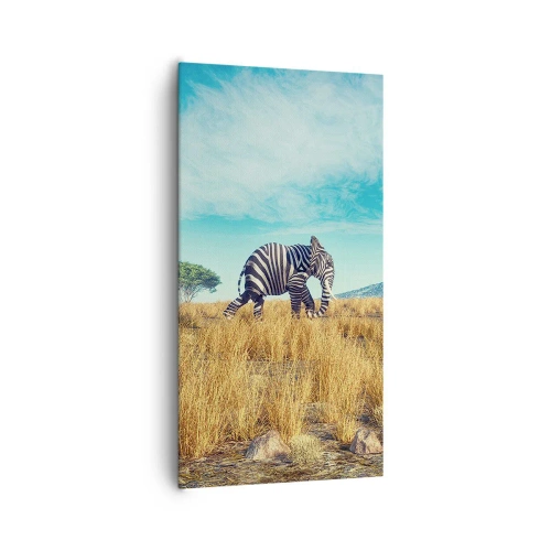Obraz na plátne - Šedá už nie je v móde - 65x120 cm