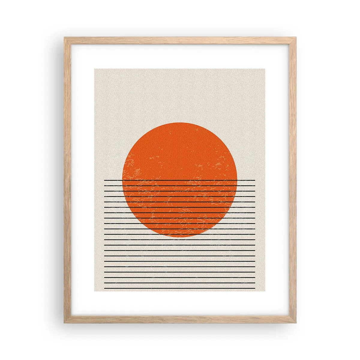 Plagát v ráme zo svetlého duba - Vždy slnko - 40x50 cm