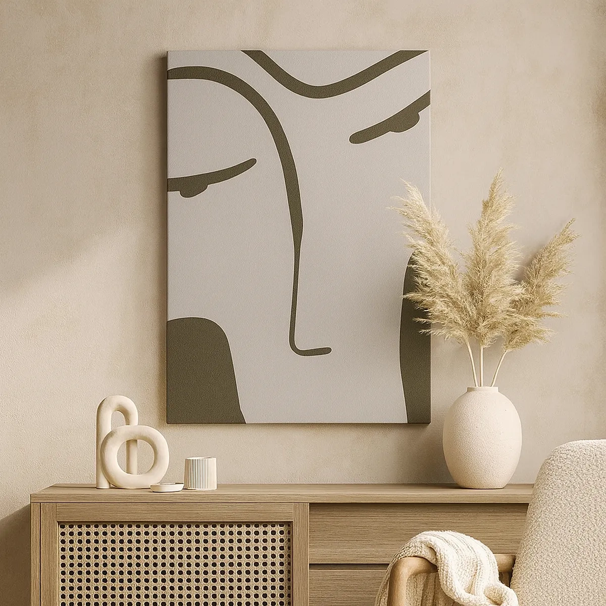 Obraz na plátne - Ako z Modiglianiho obrazu - 50x70 cm