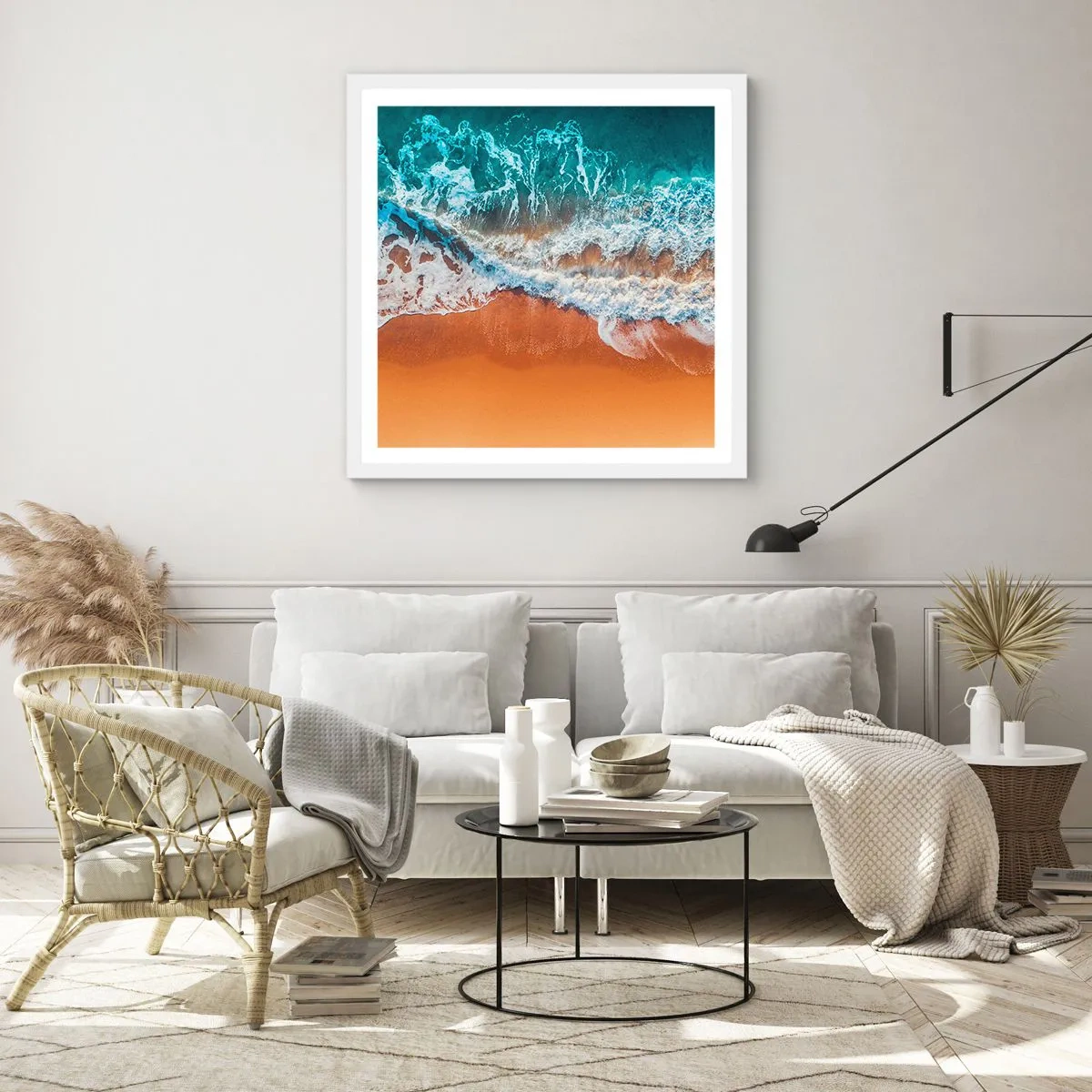 Plagát v bielom ráme - Vždy pár - 40x40 cm