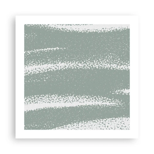 Plagát - Abstrakcia v zimnom štýle - 50x50 cm