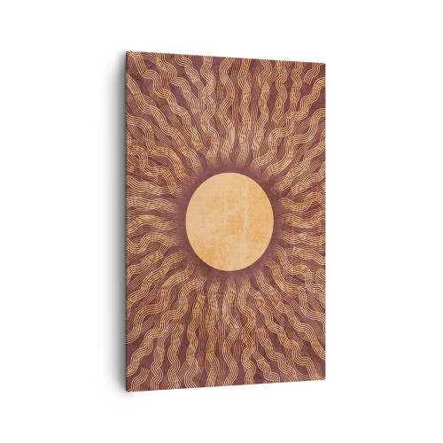 Obraz na plátne - Ikona slnka - 80x120 cm