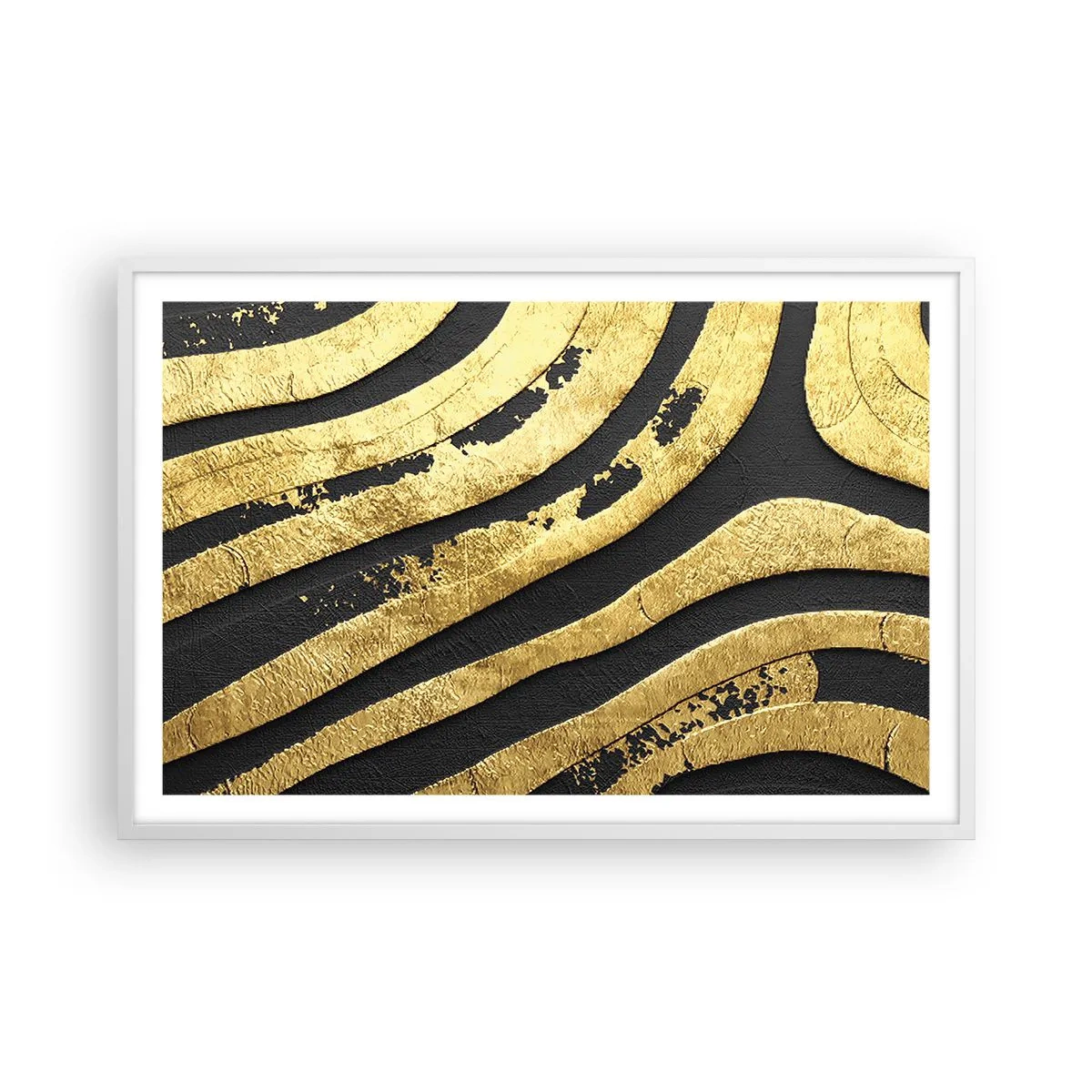 Plagát v bielom ráme - Všetko plynie - 91x61 cm