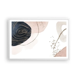 Plagát v bielom ráme - Všetko plynie - 91x61 cm