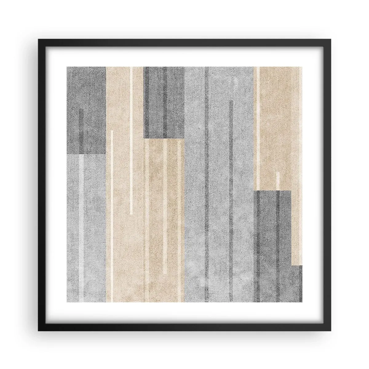 Plagát v čiernom ráme - Kompozícia: drž sa - 50x50 cm