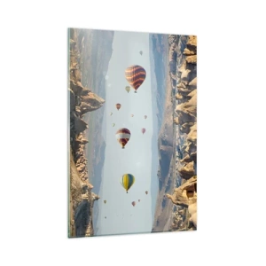 Obraz na skle - Tu je možné všetko - 80x120 cm