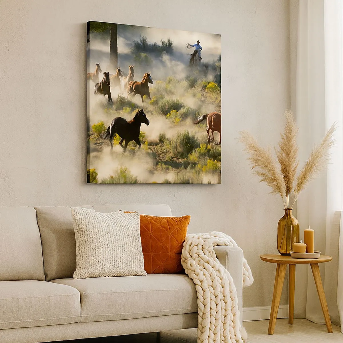 Obraz na plátne - Rivalita - sloboda alebo mužská sila? - 30x30 cm