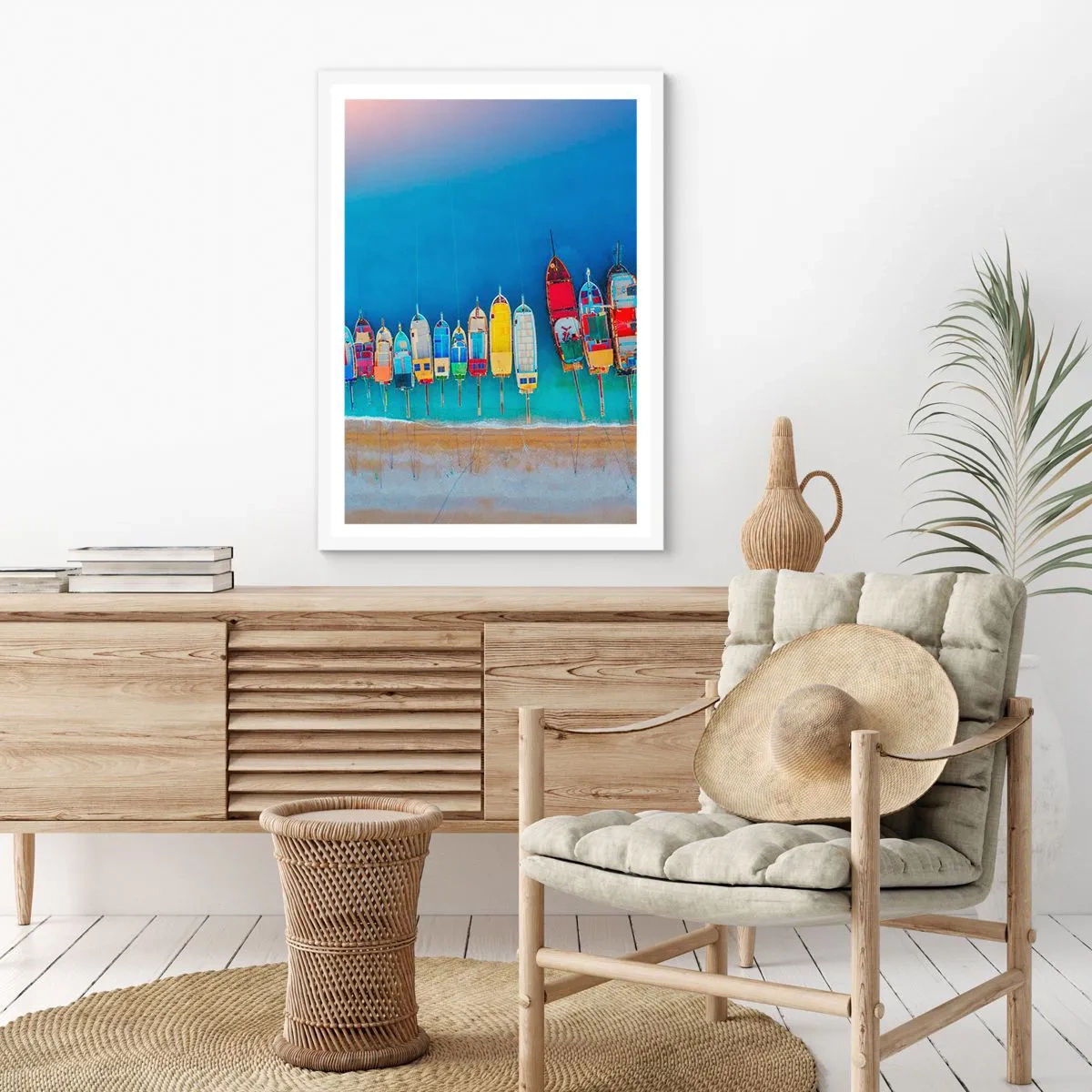 Plagát v bielom ráme - Z vtáčej perspektívy - 70x100 cm