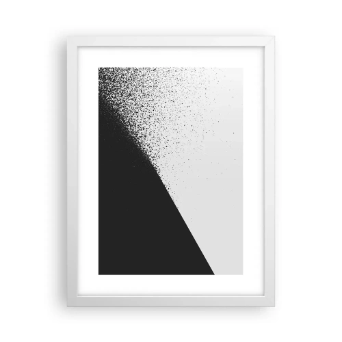 Plagát v bielom ráme - Rýchlejšie a rýchlejšie, viac a viac - 30x40 cm