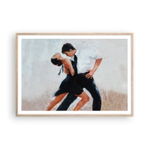 Plagát v ráme zo svetlého duba - Tango mojich túžob a snov - 100x70 cm