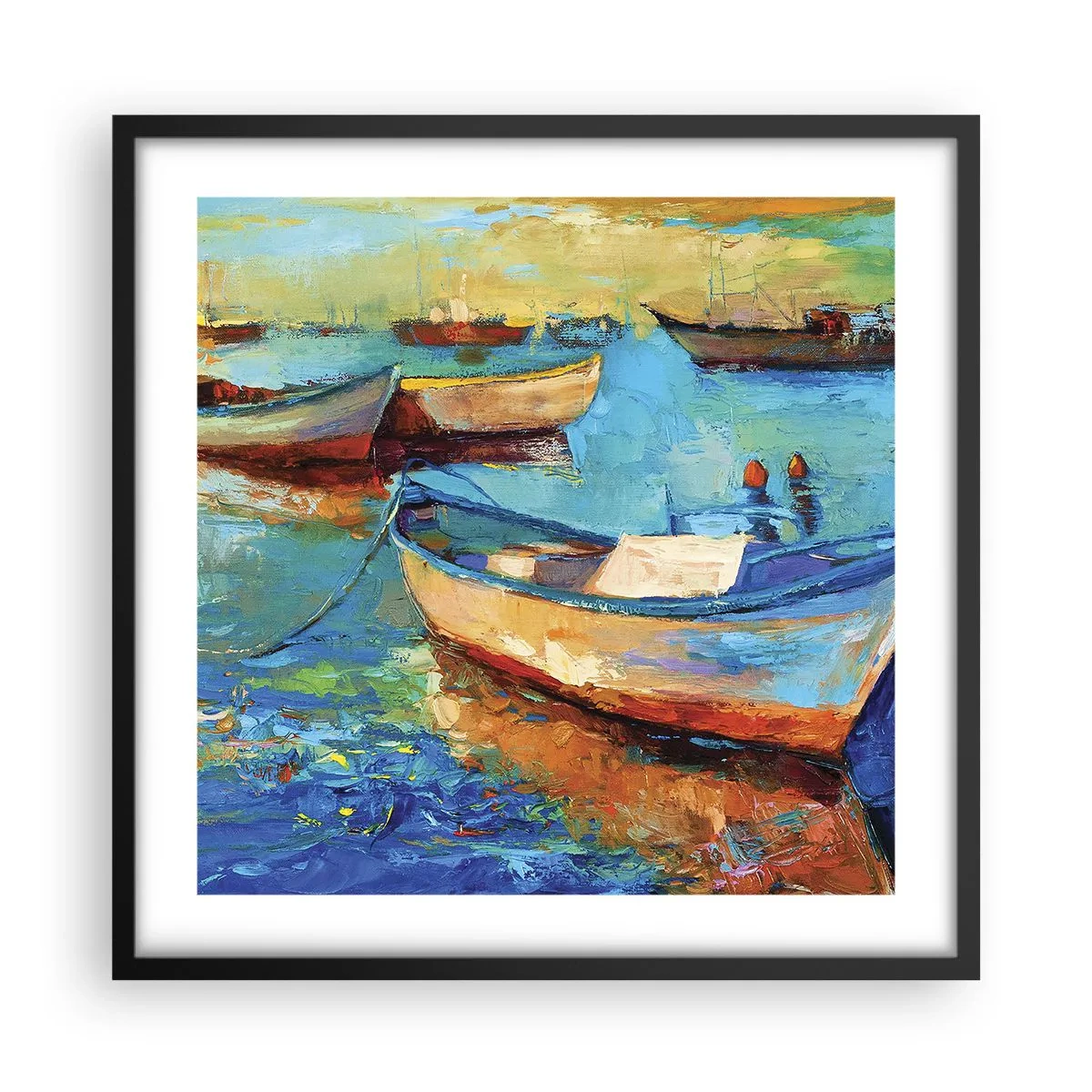 Plagát v čiernom ráme - V južnom zálive - 50x50 cm