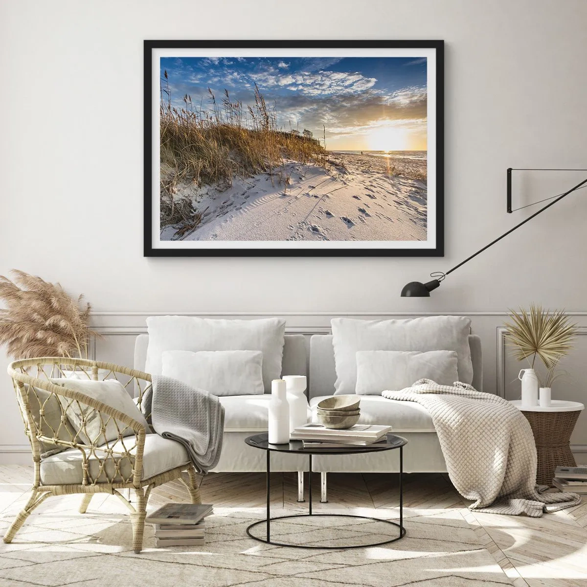 Plagát v čiernom ráme - Pozvánka na prechádzku - 91x61 cm