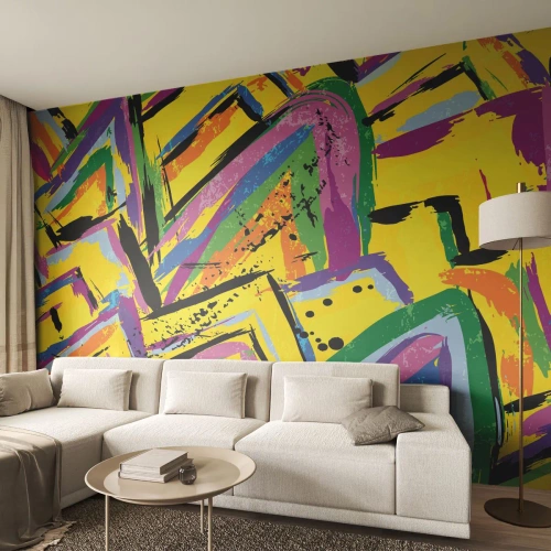 Fototapeta Premium Canvas - Až kričí radosťou - Abstrakcia, Kus, Maľovanie - 450x315 cm