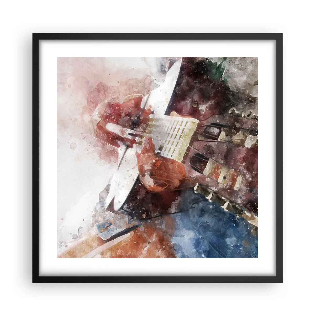 Plagát v čiernom ráme - Čo si o tom myslíš? - 50x50 cm