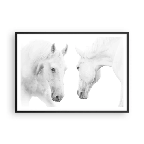 Plagát v čiernom ráme - Je to priateľstvo…? - 100x70 cm