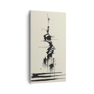 Obraz na plátne - Rýchla abstrakcia - 55x100 cm