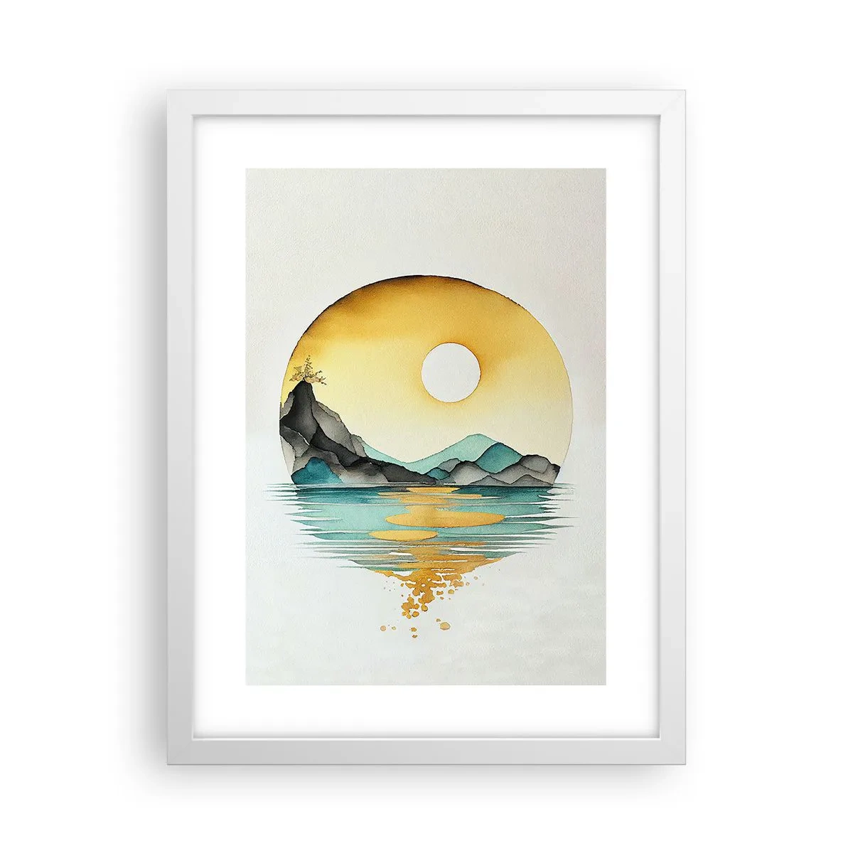 Plagát v bielom ráme - V kruhu krásy - 30x40 cm