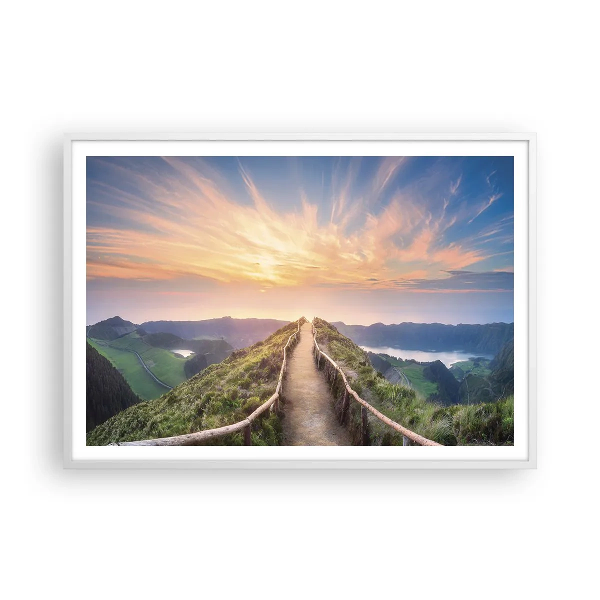 Plagát v bielom ráme - Blízko neba - 100x70 cm