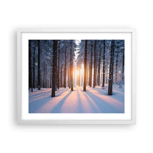 Plagát v bielom ráme - Jasne čierne na bielom - 50x40 cm