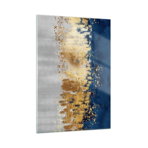 Obraz na skle - Moderná kompozícia s iskrou - 50x70 cm