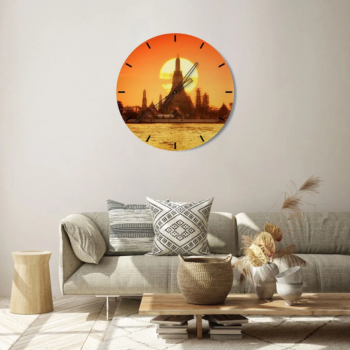 Nástenné hodiny - K slnku, vždy k slnku - 40x40 cm