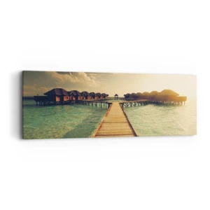 Obraz na plátne - Vrelé pozvanie - 90x30 cm