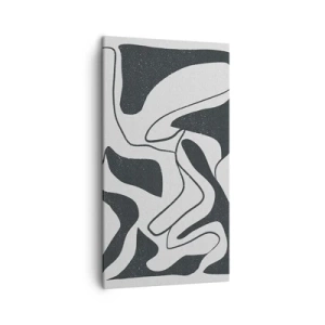 Obraz na plátne - Abstraktná hra v labyrinte - 45x80 cm