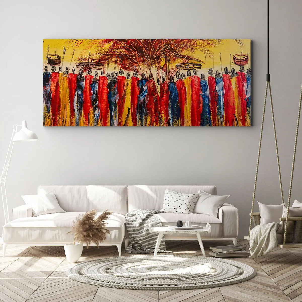 Obraz na plátne - Tam, tam, tam, tam idú - 100x40 cm