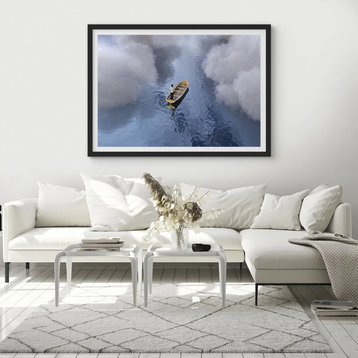 Plagát v čiernom ráme - Život – cesta – neistota - 70x50 cm