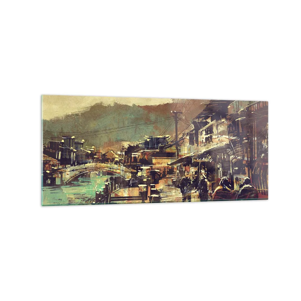 Obraz na skle - Život ako bohatstvo šedej - 120x50 cm