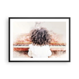 Plagát v čiernom ráme - V novom svete - 70x50 cm