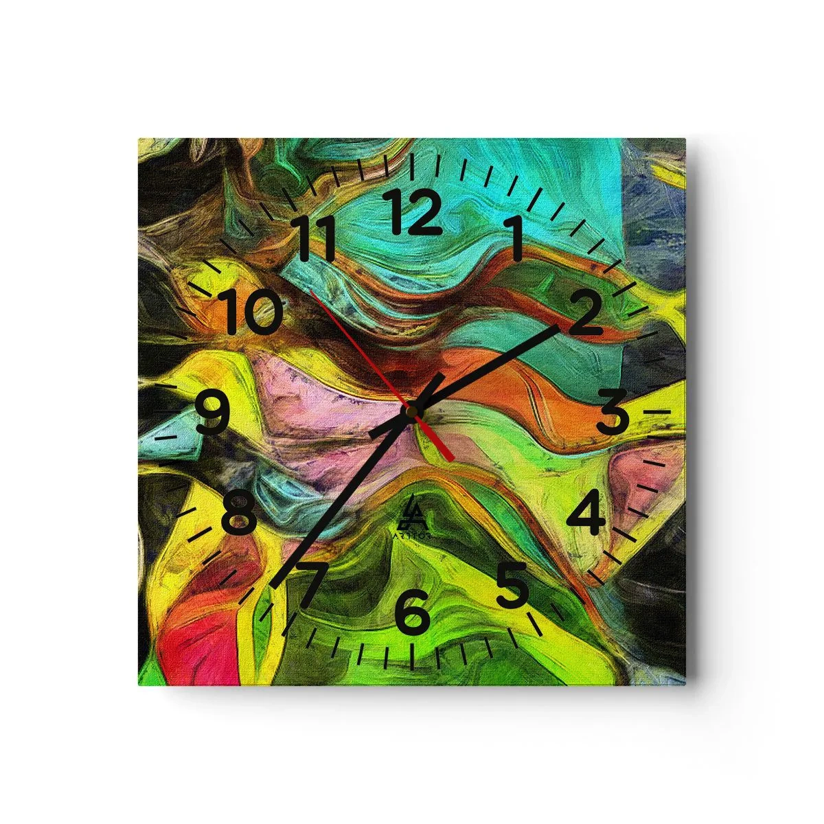 Nástenné hodiny - Pohyb je život - 40x40 cm