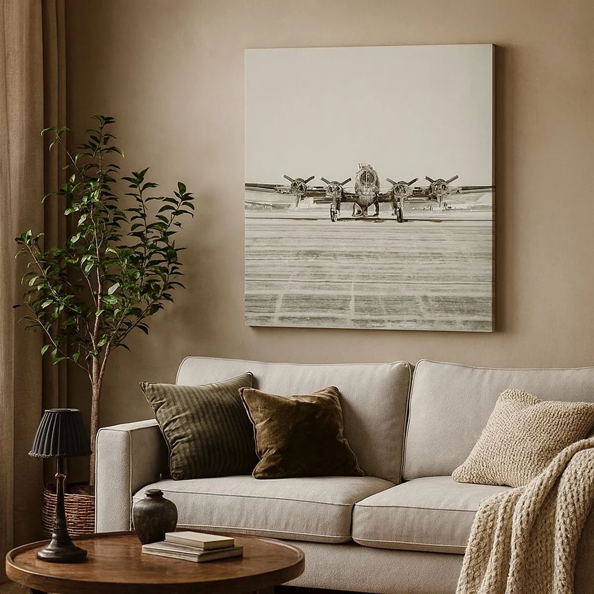 Obraz na plátne - Ako vždy pripravený - 30x30 cm