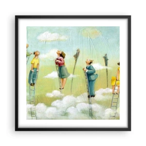 Plagát v čiernom ráme - Za svojim snom - 50x50 cm