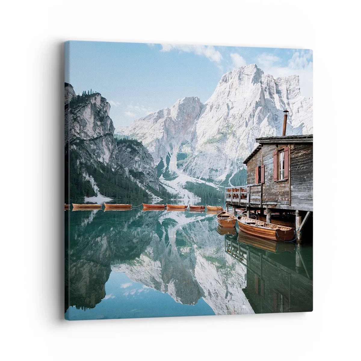 Obraz na plátne - Kryštalické, horské ráno - 40x40 cm