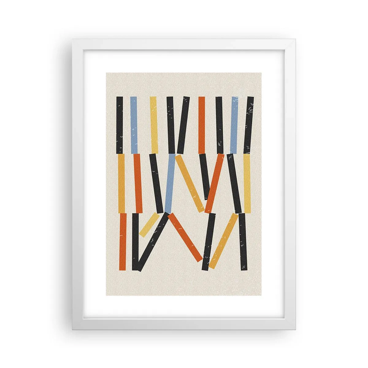 Plagát v bielom ráme - Kompozícia na úrovni - 30x40 cm