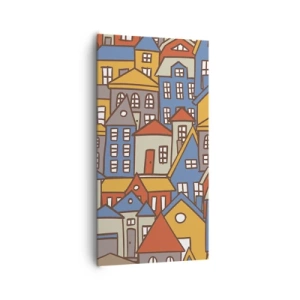 Obraz na plátne - Za domom dom - 65x120 cm
