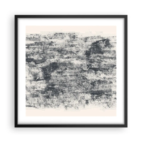 Plagát v čiernom ráme - Hmlistá kompozícia - 50x50 cm